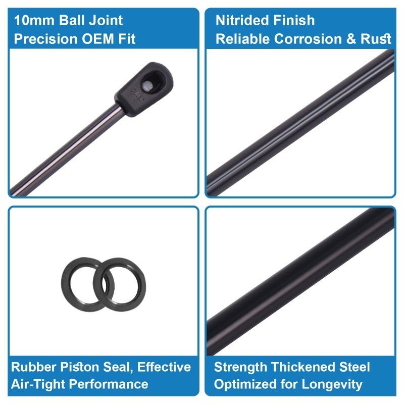 Swess C16-06389 14 Inch 24LB/107N Truck Camper Shell Lift Supports, Struts Shocks Gas Spring C16-06389 2 Packs - Image 3